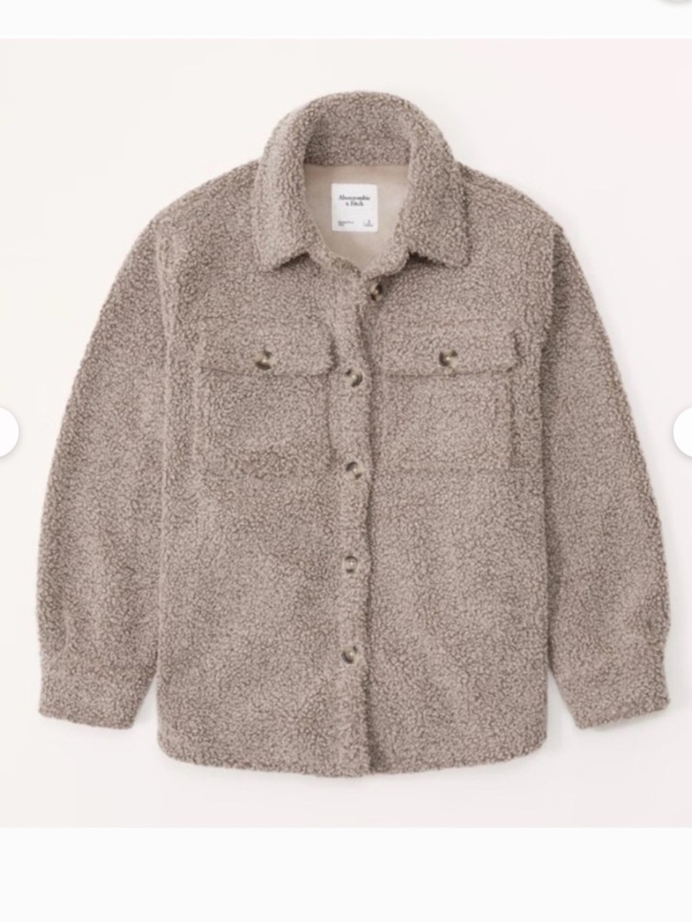 Abercrombie & Fitch Sherpa Shirt Coat